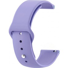 Caseonn Tcl Movetime MT48 Kordon Esnek Spor Silikon Kayış Lila