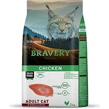 1001 Tavuklu Tahılsız Kısırlaştırılmış Kedi Maması 2 kg