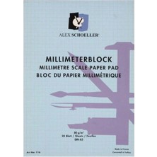 1001 Schoeller Milimetrik Blok A3 20 Sayfa