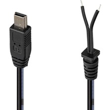 1001 Parcbeny 22340 Yerli Üretim 1.2 Metre 18/0.10BS*2F Mini USB Yedek Adaptör Kablosu