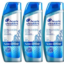 1001 Head & Shoulders Derinlemesine Temizlik Şampuan Yoğun Ferahlık Deniz Mineralleri 300 ml 3lü Pake
