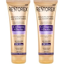 1001 Dolgunlaştırıcı Saç Bakım Kremi Collagen & Biotin 250 ml 2li Paket