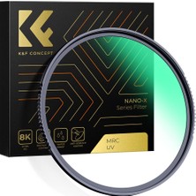 1001 K ve F Konsept Uv Filtresi Mcuv Nano-X Su Geçirmez 82 mm