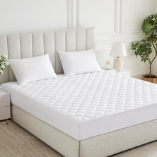 1001 Teksnil HOME%100 Mikrofiber Kapitone Yatak Koruyucu Alez Full Kenar Çarşaf Fitted Tek Çift Battal