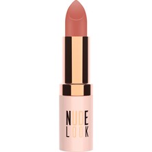 1001 Nude Look Perfect Matte Lips Ruj No:02 Peachy Nude