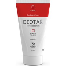 1001 Classic Koruma 7 Güne Kadar Etkili Hassas Ciltler Için Kadın - Erkek Kullanım Krem Deodorant 35
