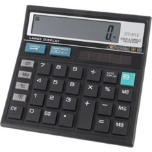 1001 CT-512 Masaüstü Hesap Makinesi, Büyük Ekran, Check & Correct Özellikli, Çift Güç Kaynağı,