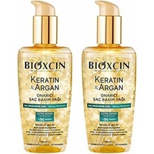 1001 Keratin & Argan Onarıcı Saç Bakım Yağı 150 ml - Yıpranmış ve Hasar Görmüş Saçlar 2li Pa