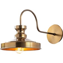 1001 Modern Eskitme Metal Aplik E27 Duvar Lambası 22X42X23 cm Salon Yatak Odası Aydınlatma, BEJ-182VIN