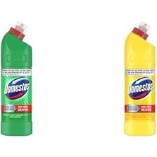 1001 Yoğun Kıvamlı Çamaşır Suyu Maksimum Hijyen Dağ Esintisi 750 Ml+Domestos Limon Ferahlığı Mi