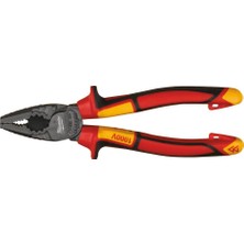 1001 T4932464572 Ağır Hizmet Tipi Vde Elektrikçi, Izoleli Kombine Pense 180MM