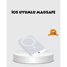 Nemere Ithalat Magsafe Uyumlu Kablosuz Batarya 27W Hızlı Şarj Destekli Kompakt Güç Bankası