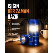 Nemere Ithalat Güneş Enerjili Katlanabilir Kızaklı Kamp Feneri – USB Şarjlı, Çok Yönlü ve Dayanıklı Tasarım
