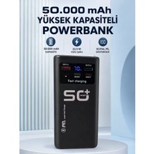 Nemere Ithalat 50.000 Mah Taşınabilir Powerbank 22,5 W Hızlı Şarj 4 Dahili Şarj Kablosu Dijital Ekran LED Aydınlatma ve Taşıma Sapı