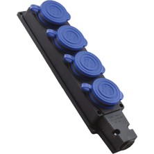 sbodurhome 1 Adet Orel 1X16A 4 Lü Kauçuk Grup Priz 220 V