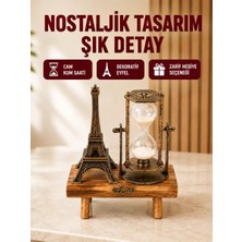 Nemere Ithalat Klasik Tasarımlı Ahşap Kum Saati – Ev ve Ofis Için Masaüstü Aksesuarı
