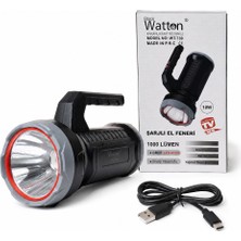 Zenviaa 10W Işık Gücü 1.000 Lümen Şarjlı El Feneri WT-730 Zenviaaggg