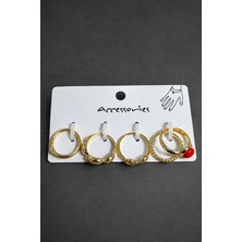 5 Adet Taşlı Eklem Yüzük Nemere