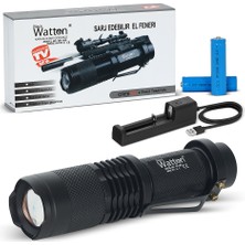 Zenviaa Orijinal 800 Lümen T6 Şarjlı LED El Feneri – Uzun Menzilli Profesyonel Model WT-086 Zen