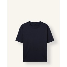 DeFacto %100 Pamuk Oversize Bisiklet Yaka Basic Kısa Kollu Tişört E6885AXNS