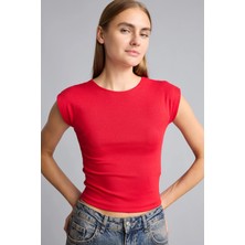 DeFacto Slim Fit Bisiklet Yaka Basic Modal Kısa Kollu Tişört F0685AX26SM