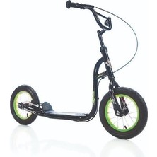 Corelli Slippy 12 Jant 2 Tekerli  Scooter - Siyah - Yeşil