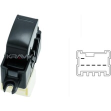 Kraw Cam Açma Anahtarı Almera 2 00-08 Pathfinder 2 95-05 X-Trail T30 Ön-Arka Tekli 6 Pin 25411-0V000 AN-975
