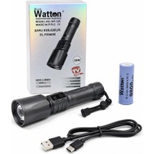 Nemere 20W Işık Gücü 800 Lümen Şarjlı Göstergeli El Feneri WT-729