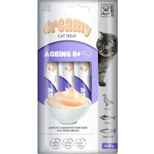 M-Pets Creamy Ageing 6+ Yaşlı Krema Kedi Ödül Maması 4*15 Gr