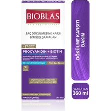 Bioblas Procyanidin & Biotin Dökülen Saçlar için Anti Stres Şampuanı 360 ml - Dökülme Karşıtı Şampuan