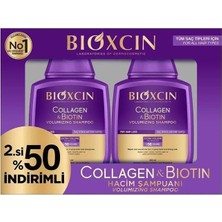 Bioxcin Collagen ve Biotin Hacim Şampuan 300ml 2li Avantaj Seti