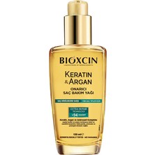Bioxcin Keratin & Argan Onarıcı Saç Bakım Yağı 150 Ml Şeffaf Özellikli Etkili Bakım
