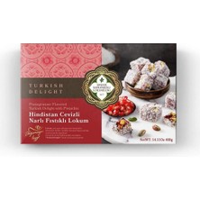Meşhur Safranbolu Lokumcusu Hindistan Cevizli Narlı Fıstıklı Lokum 400 gr