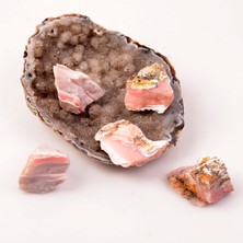 Taş Sandığı Ham Pembe Opal Taşı Kütle