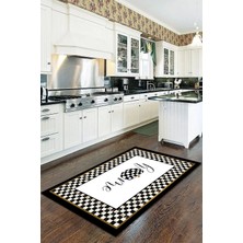 Aymira Home Baskı Dört Mevsim Kaymaz Yıkanabilir Mutfak ve Oda Halısı Home