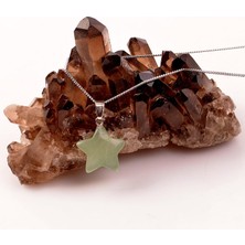 Taş Sandığı Aventurin Taşı Yıldız Şeklinde Kolye