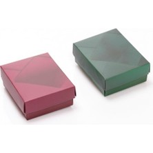 Taş Sandığı 10 Adet Süngerli Yüzük ve Kolye Kutusu Seti – 5,5 × 7 cm