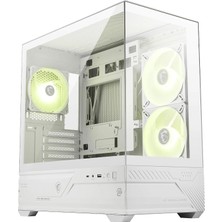 Mag Pano M110R Mini Tower Micro-Atx Case (W/2X140MM Argb (Reverse Blades Fan), 1X120MM Argb Fan, Ca-