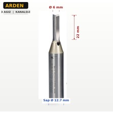 Arden 3 Ağızlı Düz Cnc Freze Ucu