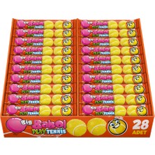 Big Babol Play Tennis Ananas Aromalı Balonlu Sakız 20 GR * 28 Adet