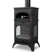 Beyaz Soba Modena Lüx Oven Pik Döküm Soba