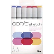 Copic Sketch Marker Seti 6lı Floral Favorites 21 075 669
