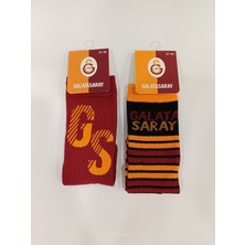 Çimpa Galatasaray Lisanslı Çocuk Soket Çorap 2'li