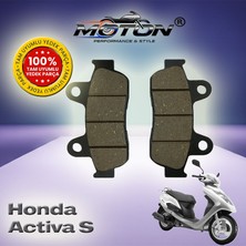 Moton Honda Activa S Uyumlu, Yüksek Kaliteli Ön Disk Fren Balatası