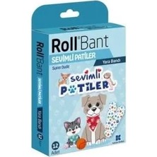 Ozka Concept Rollbant Desenli Yara Bandı Çocuk - Sevimli Patiler