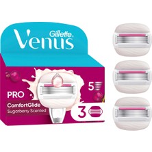 Gillette Venus Comfortglide Sugarberry Kokulu Miami Kadın 3'lü Yedek Başlık
