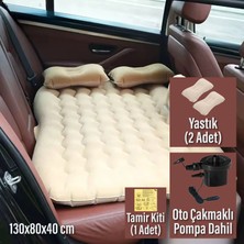 Blooma Araç Içi Şişme Yatak Çakmaklık Pompalı 130X80X40 cm Krem