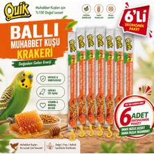 Quik Ballı Muhabbet Kuşu Krakeri 6’lı Paket Ballı Kuş Ödül Krakeri