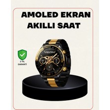 Uslucan Alışveriş Amoled Akıllı Saat Manyetik Şarj Gps Destekli Spor ve Günlük Kullanım