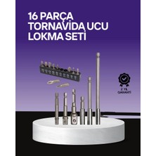 Uslucan Alışveriş Çok Amaçlı 16LI Bits Uç Seti Dayanıklı Tornavida Adaptör